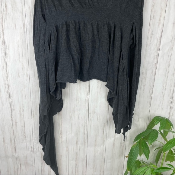 All Saints Spitafield gray waterfall layered cardigan 10 - Picture 7 of 7